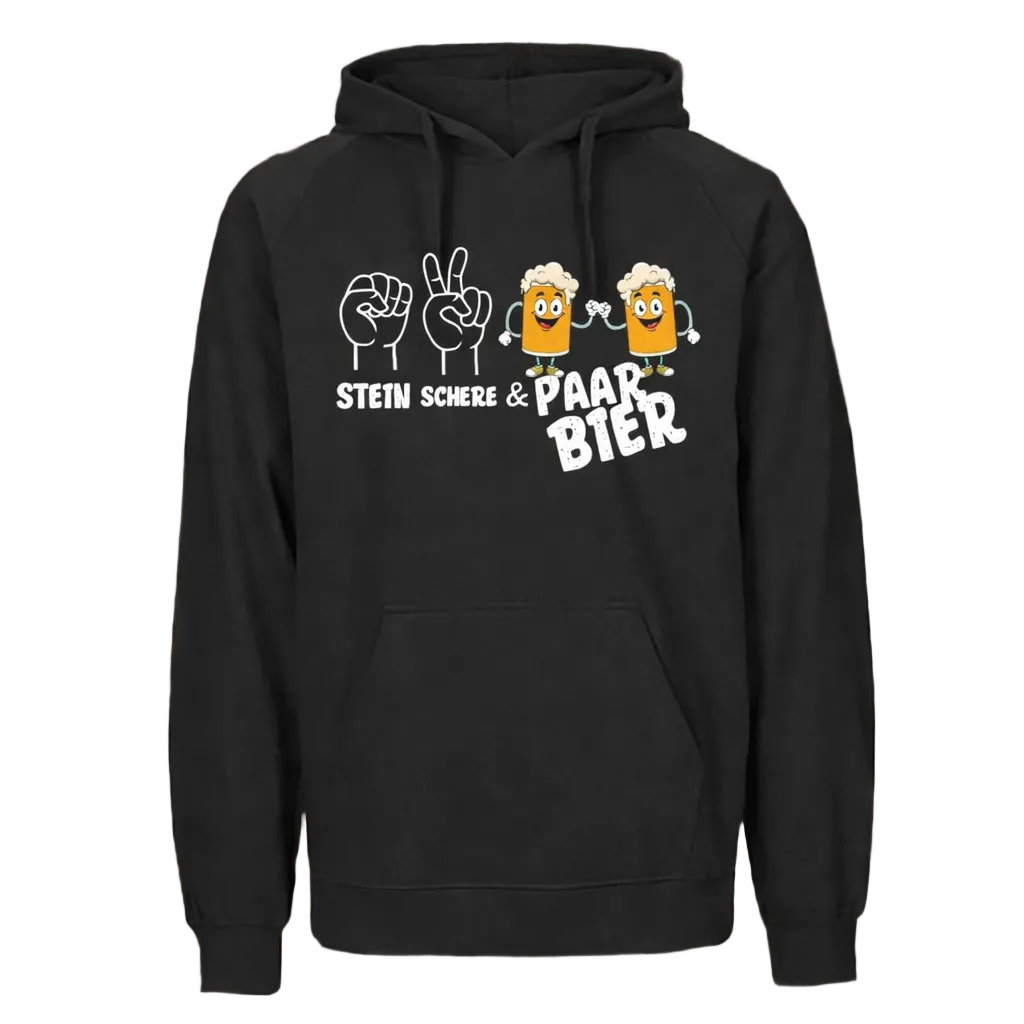 Stein Schere & Paar Bier Hoodie