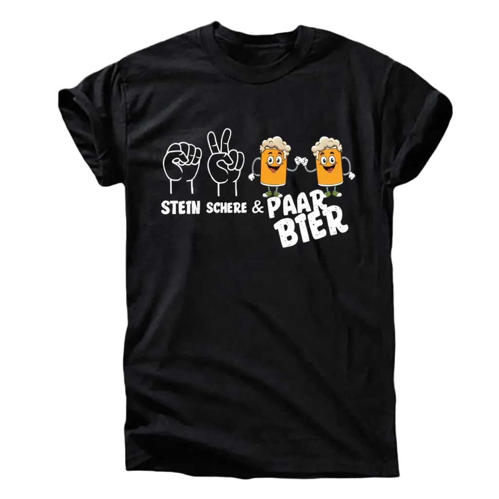Stein Schere & Paar Bier T-Shirt