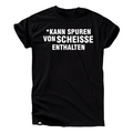 „Kann Spuren von Scheiße enthalten“ T-Shirt