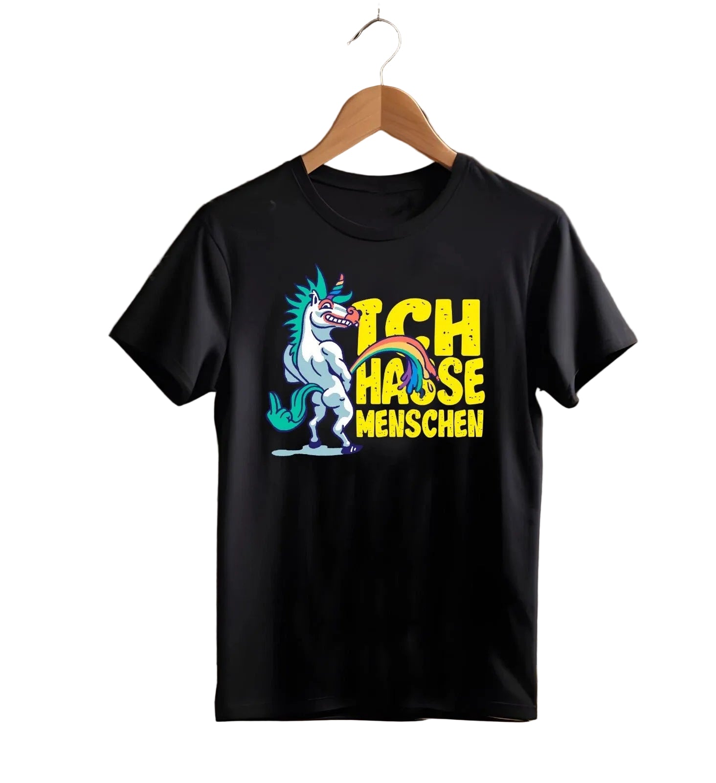 „Ich hasse Menschen“ Einhorn T-Shirt