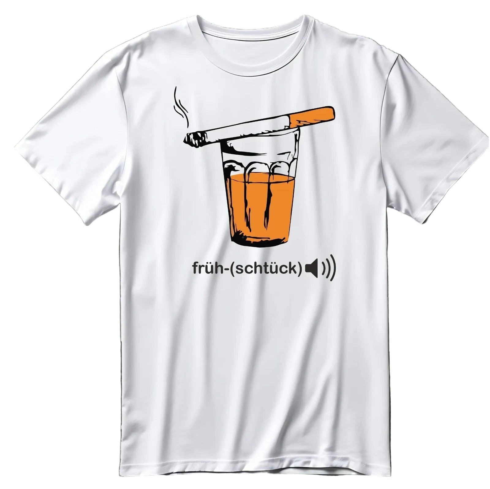 Frühstück Fun Shirt – Bier & Zigarette