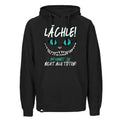 Grinsekatze Hoodie „Lächle!“
