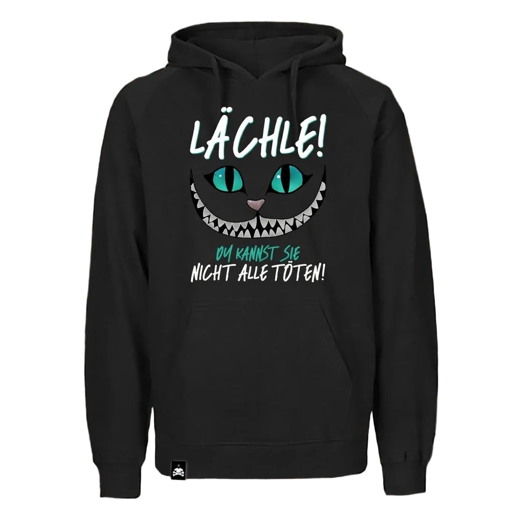 Grinsekatze Hoodie „Lächle!“