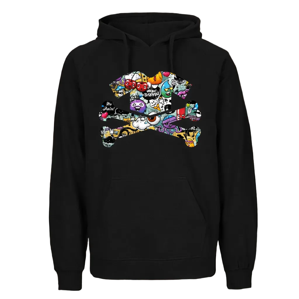 DIGGIWEAR Graffiti Skull Hoodie