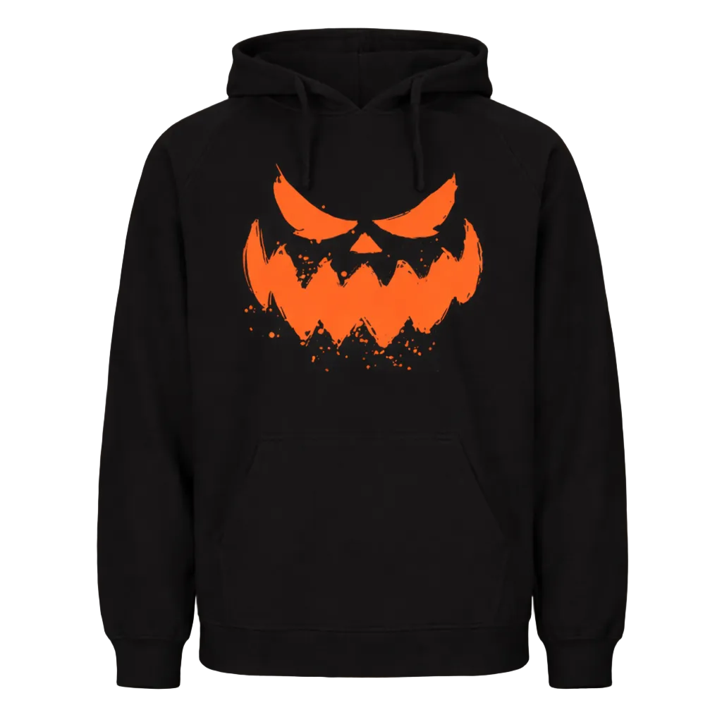 HALLOWEEN GRUNGE PUMPKIN HOODIE
