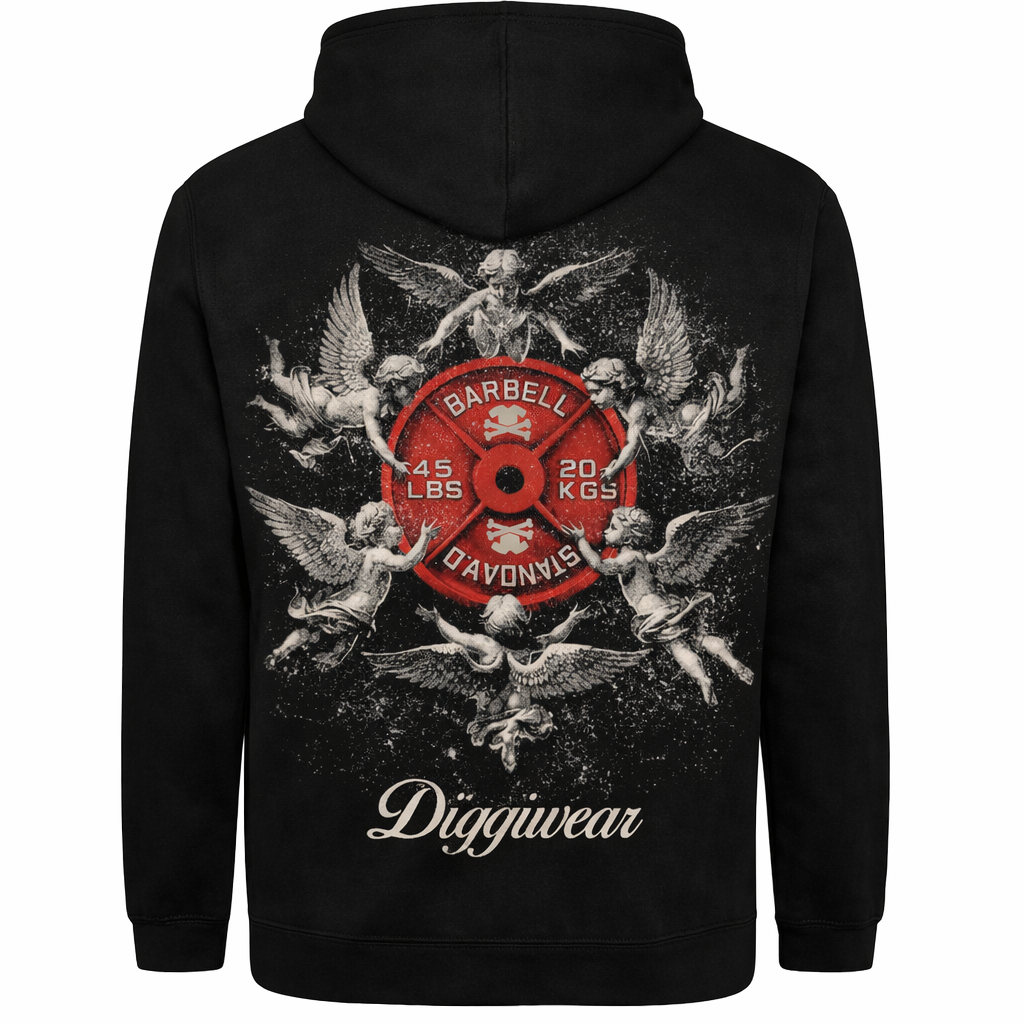 Barbell Angels Hoodie – Strength Art Edition