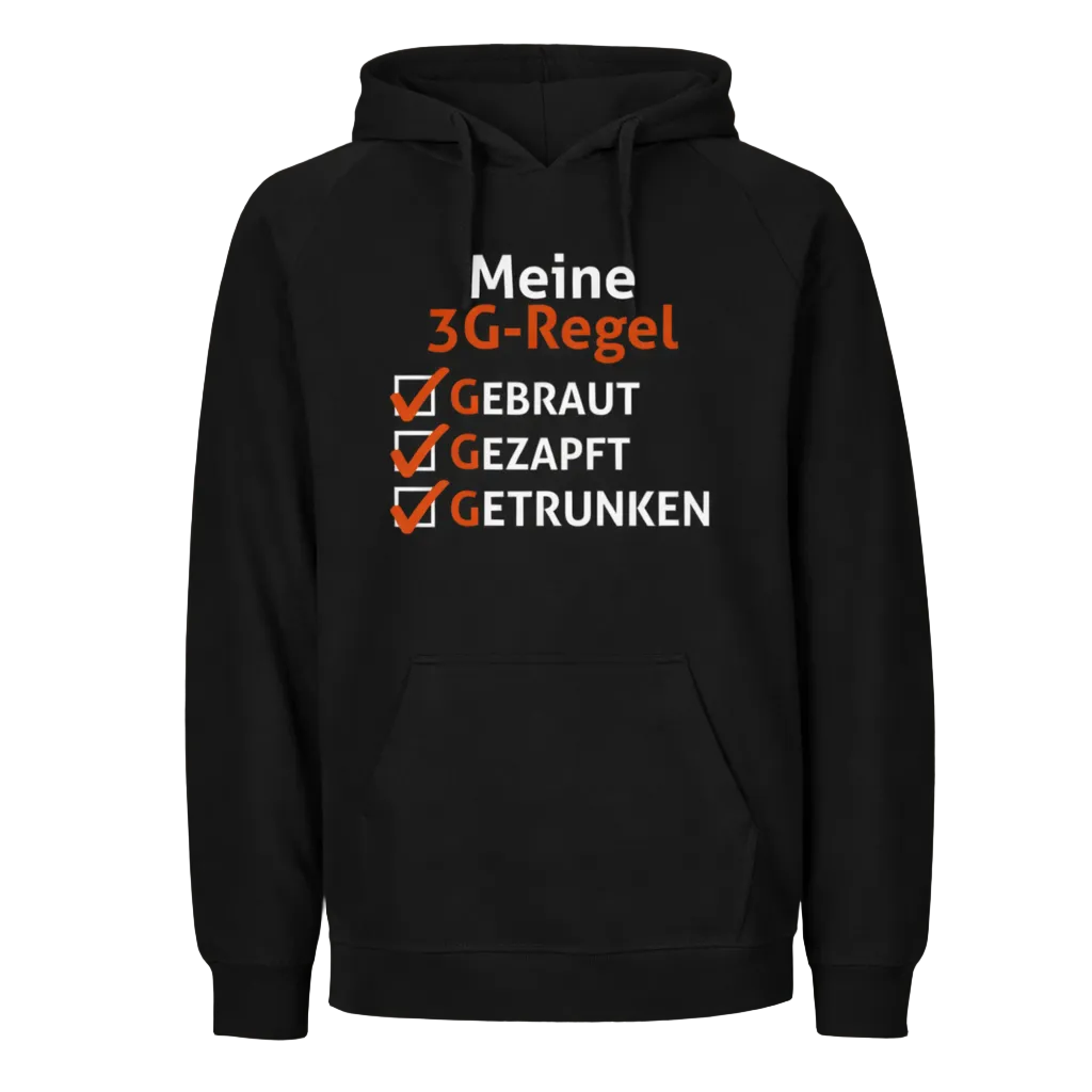Meine 3G-Regel Hoodie – Gebraut, Gezapft, Getrunken