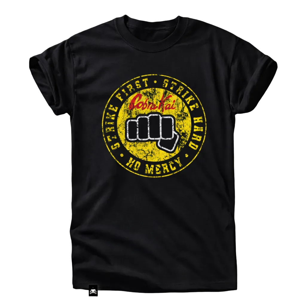 Cobra Kai Karate T-Shirt – No Mercy Strike Hard Kult MMA