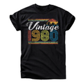 Vintage 1980 T-Shirt – Retro Sunset Design