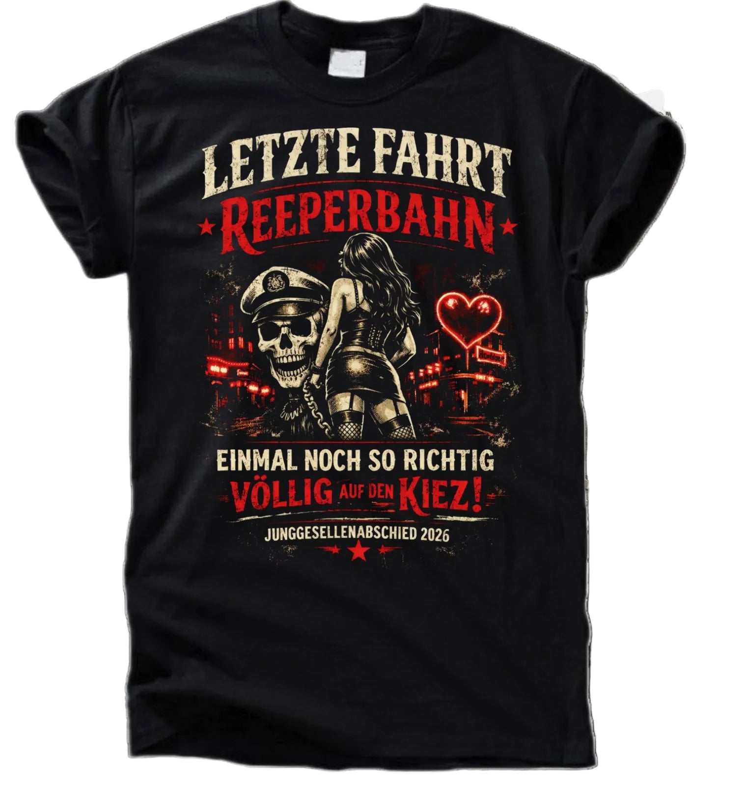 JGA T-Shirt „Letzte Fahrt Reeperbahn“