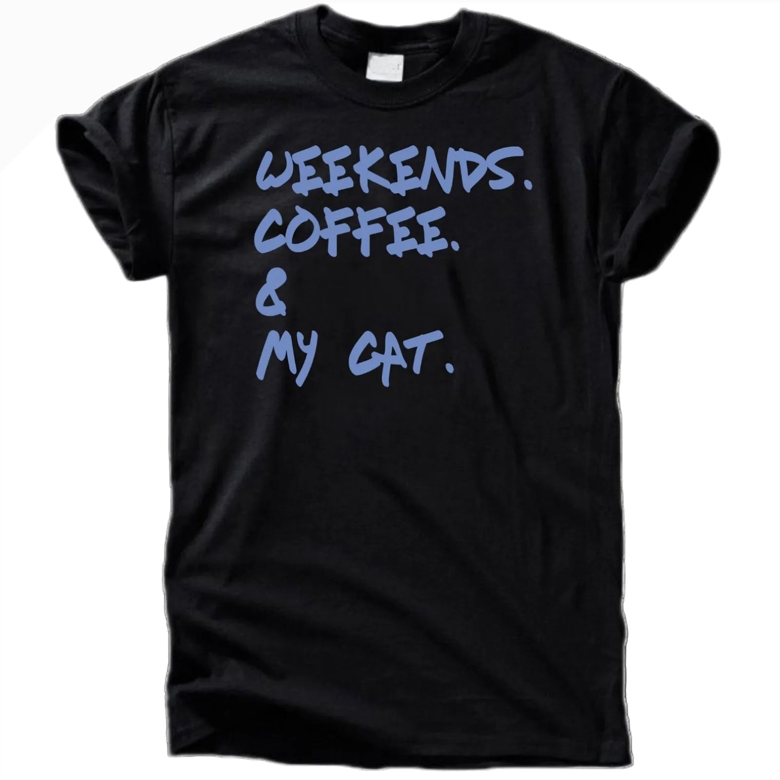 Weekends Coffee And My Cat Shirt