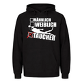 Männlich Weiblich Taucher Hoodie