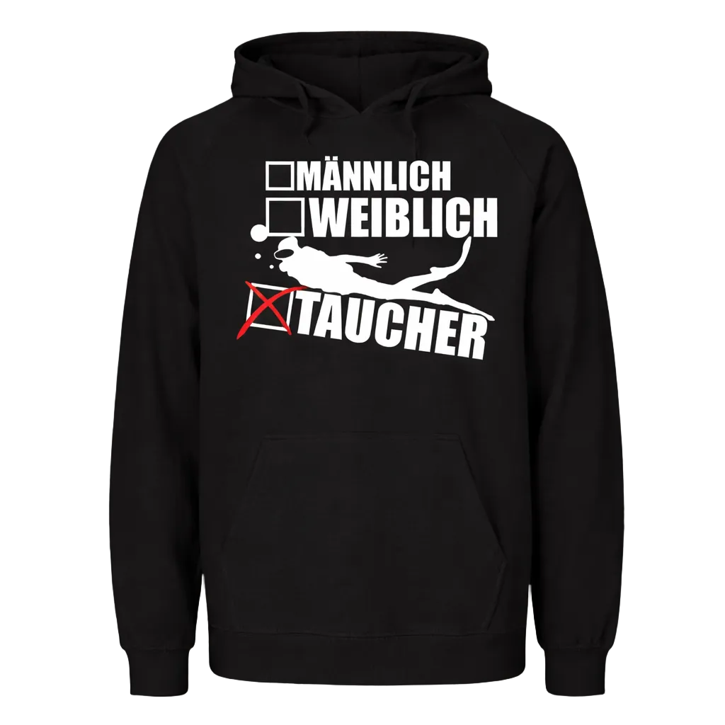 Männlich Weiblich Taucher Hoodie