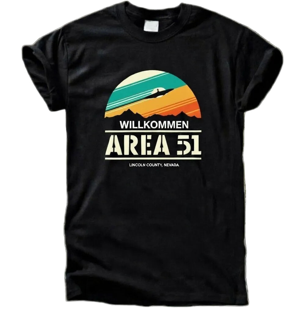 Willkommen Area 51 Shirt – UFO Alien Retro Design