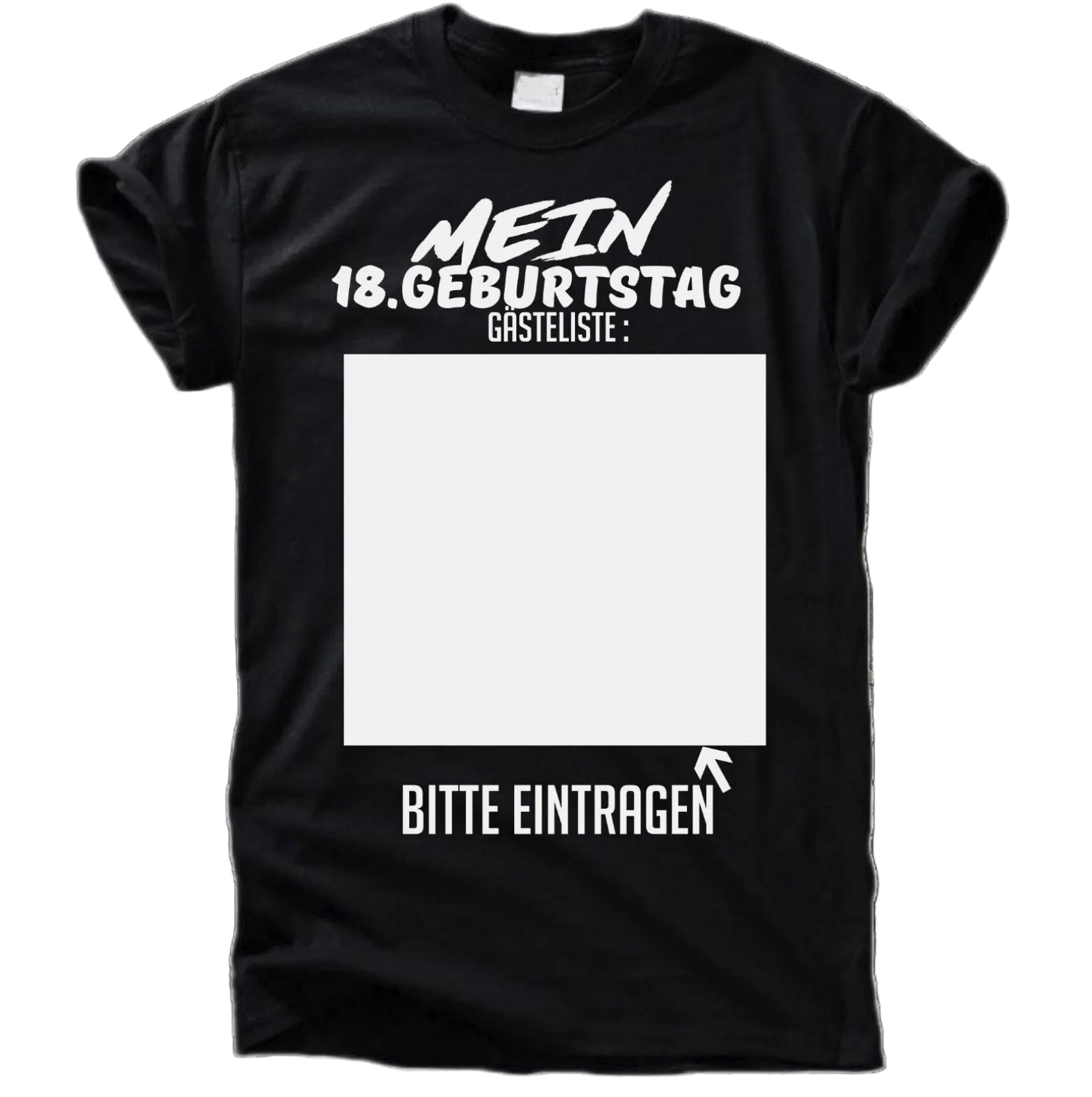 Mein 18. Geburtstag – Shirt zum Unterschreiben