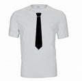 Weißes T-Shirt mit Krawatten-Print