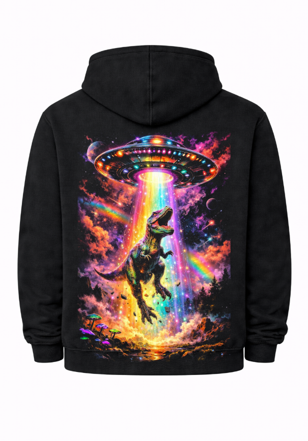 Diggiwear G-Town Galaxy Dino Hoodie – Neon Space Streetwear