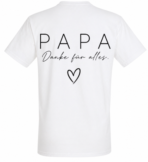 Weil ein einfaches Danke alles sagen kann – T-Shirt mit Herz Papa