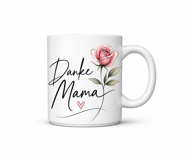 Geschenk Tasse für Mama & Papa – Modernes Design mit Herz
