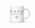 Geschenk Tasse für Mama & Papa – Modernes Design mit Herz
