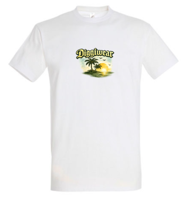 Diggiwear Sunset Paradise – Tropical Summer T-Shirt