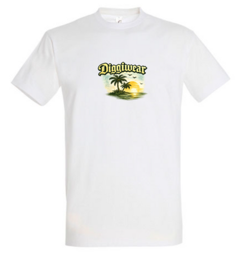 Diggiwear Sunset Paradise – Tropical Summer T-Shirt