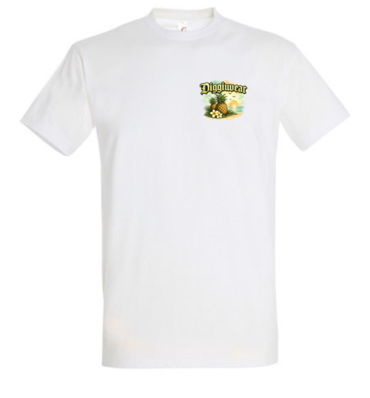 Diggiwear Pineapple Sunset – Tropical Summer T-Shirt
