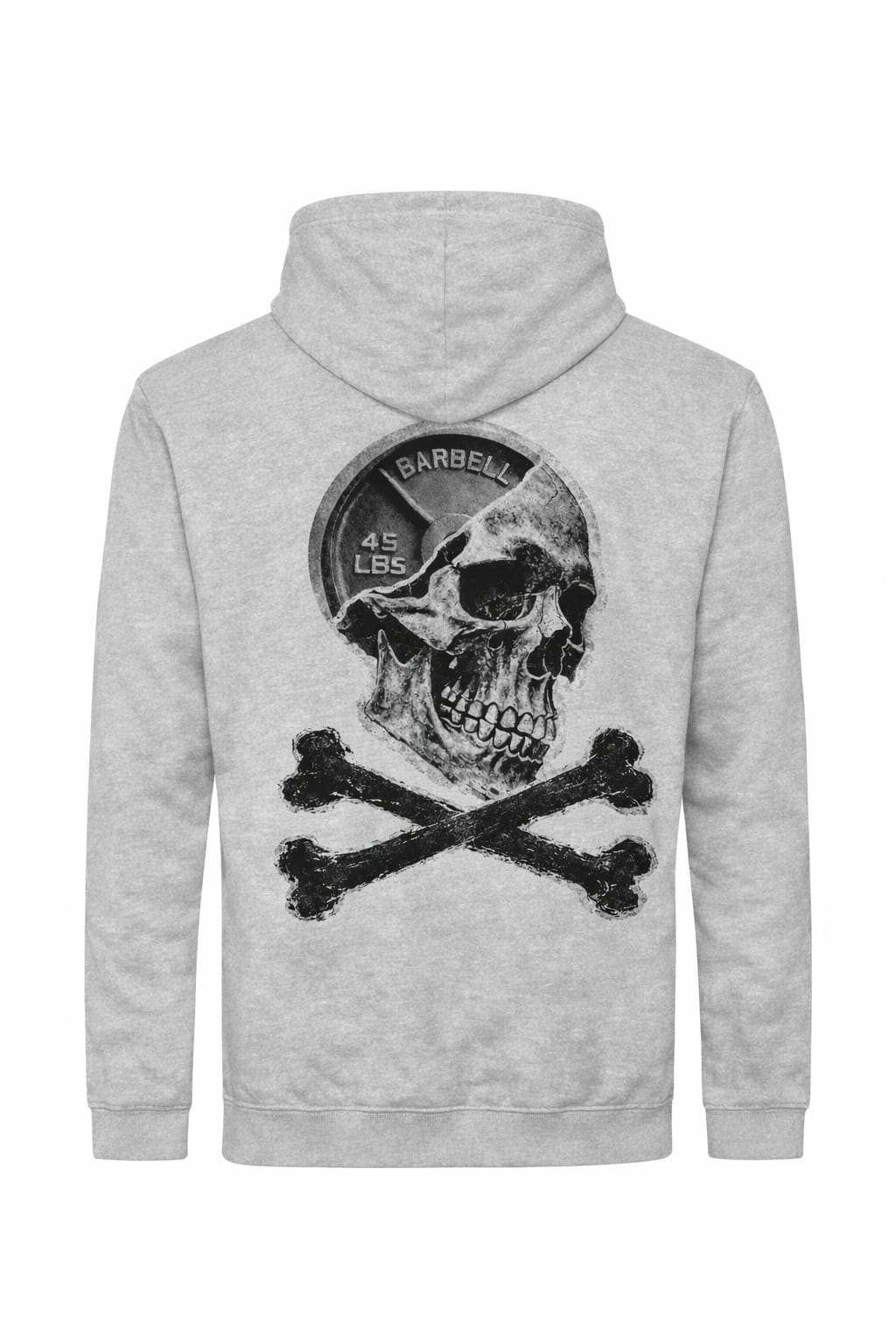 Diggiwear Gütersloh Skull Barbell Hoodie – Fitness & Gym Streetwear