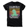 „I Hate Morning People“ Dino T-Shirt