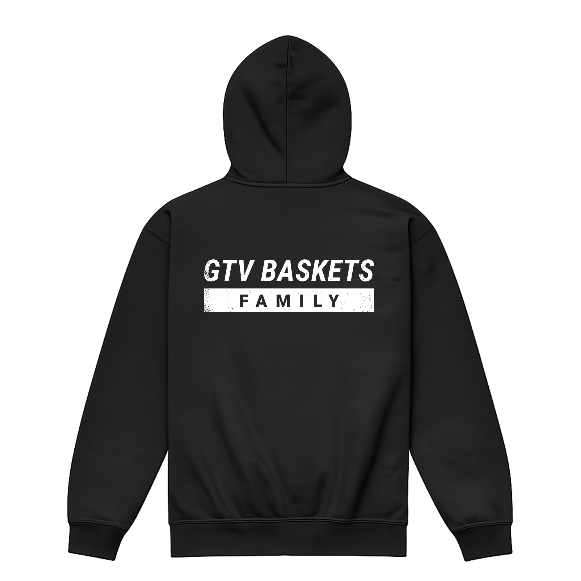 GTV Baskets „Family“ Zip Hoodie – Personalisierbar mit Initialen (Kids + Unisex)
