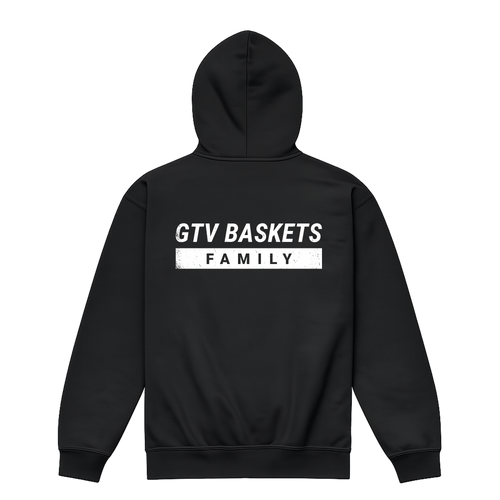 GTV Baskets „Family“ Zip Hoodie – Personalisierbar mit Initialen (Kids + Unisex)