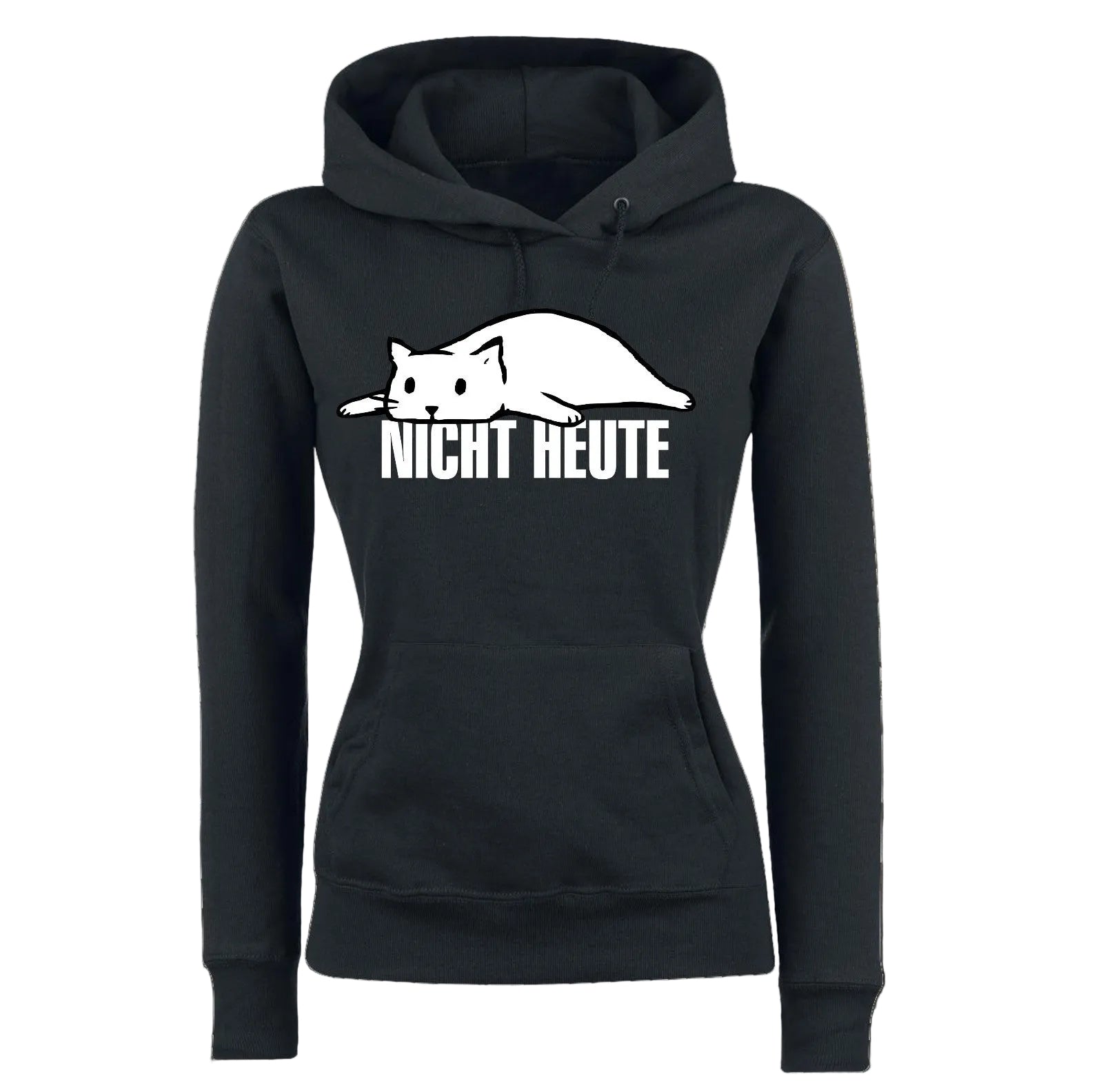 Nicht Heute Katze Hoodie