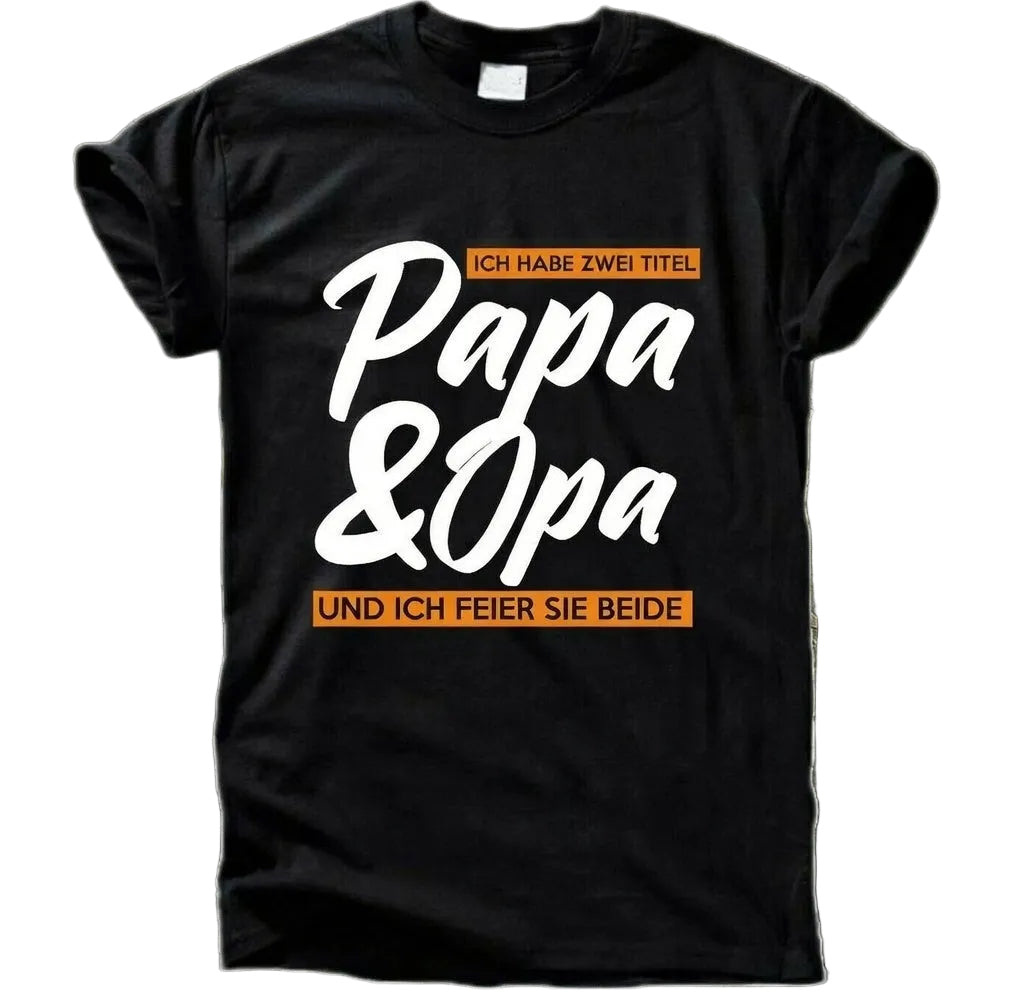 Papa & Opa T-Shirt – Ich Habe Zwei Titel