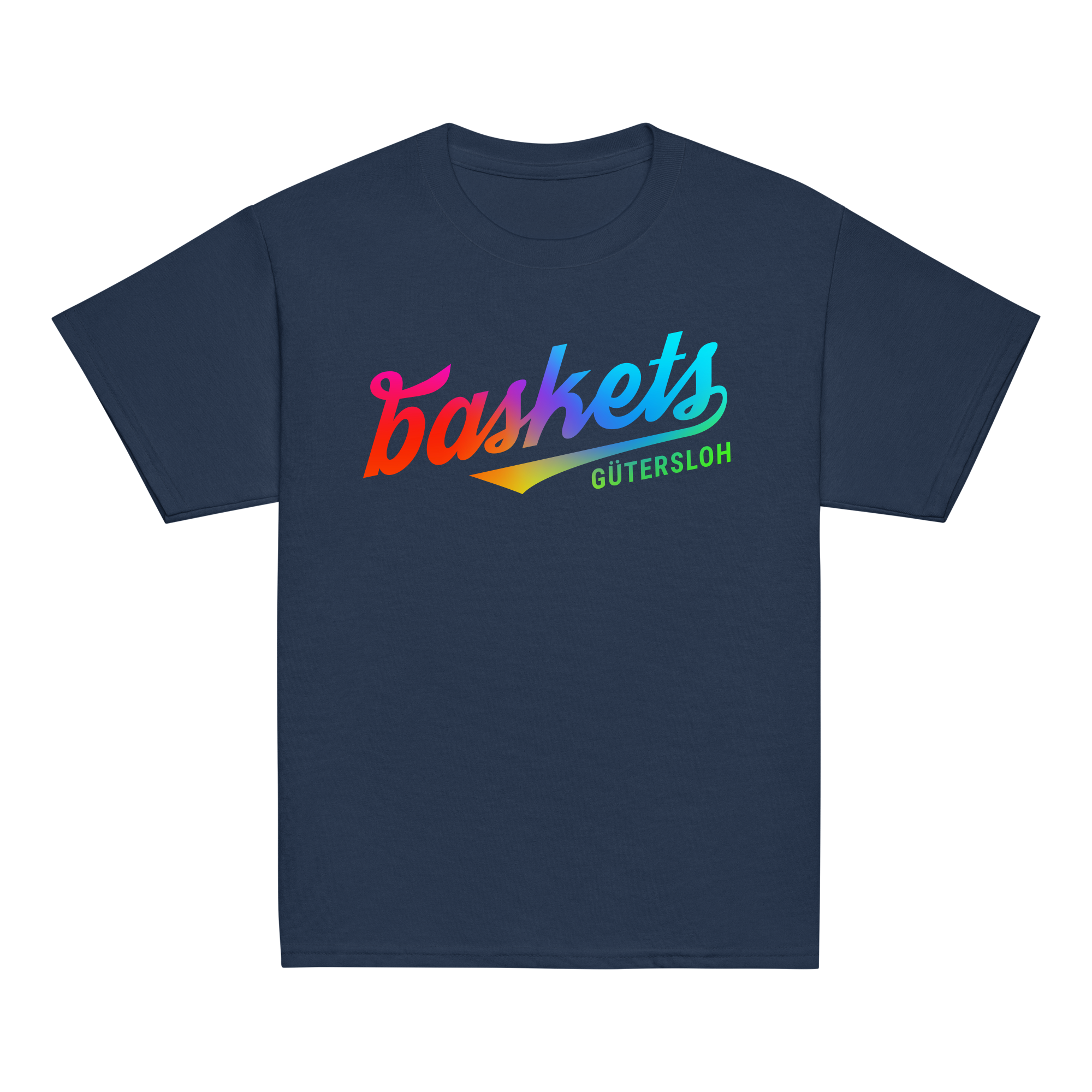 GTV Baskets Kids Retro Shirt – Rainbow Edition