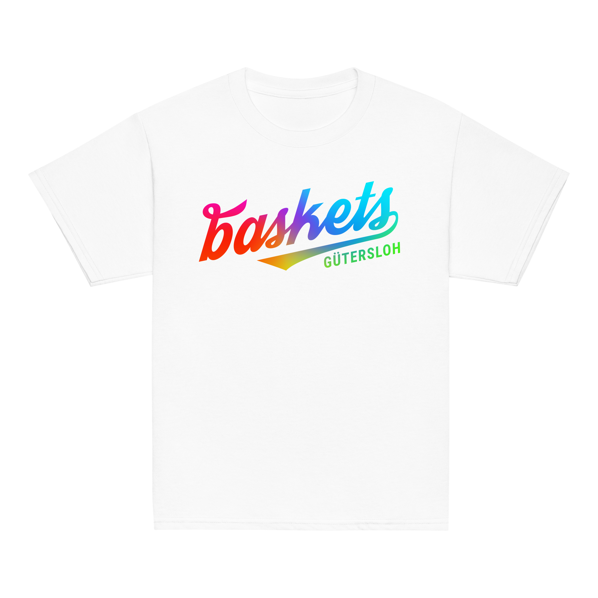 GTV Baskets Kids Retro Shirt – Rainbow Edition